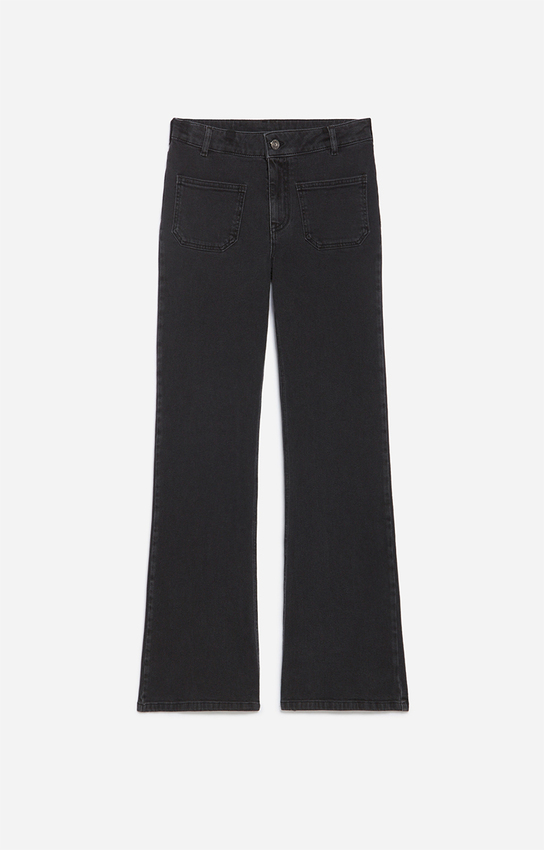 Jean Vanessa Bruno Noir Taille 38 - 99% Coton, Coupe Straight, Occasion Très Bon état