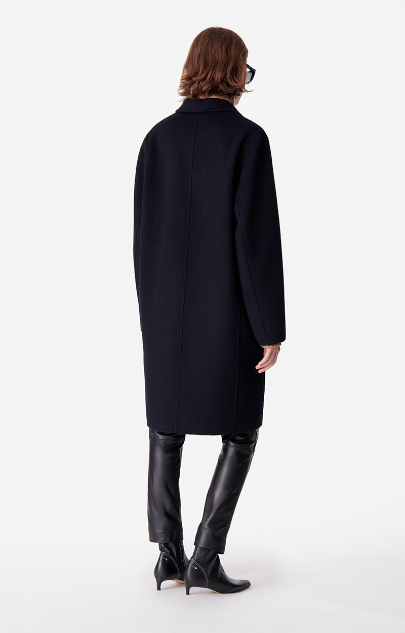 Manteau Noir Neuf Diplodocus Taille 44 – Laine – Étiqueté 239€
