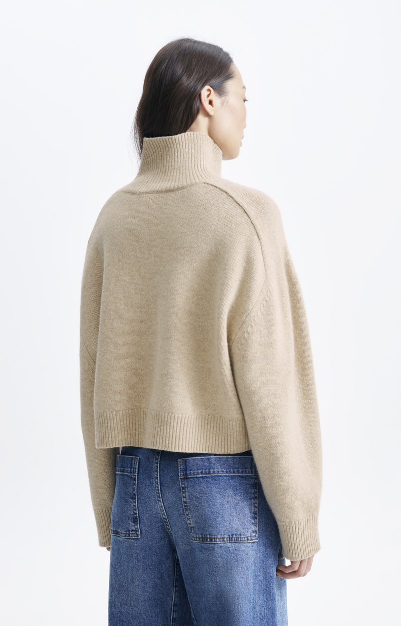 Pull Alpaga/Laine/Acrylique Athe Vanessa Bruno - Taille 2 - Noir Et Blanc - TBE