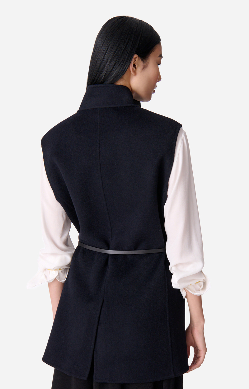 Veste Courte Femme Frangée - Tweed, Doublure Polyester, Taille 40, Grise