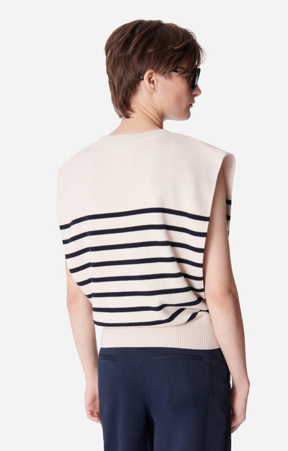 Pull Sans Manches Vanessa Bruno Noir En Coton/viscose - Taille 1 (36/38/40) - Occasion Très Bon état