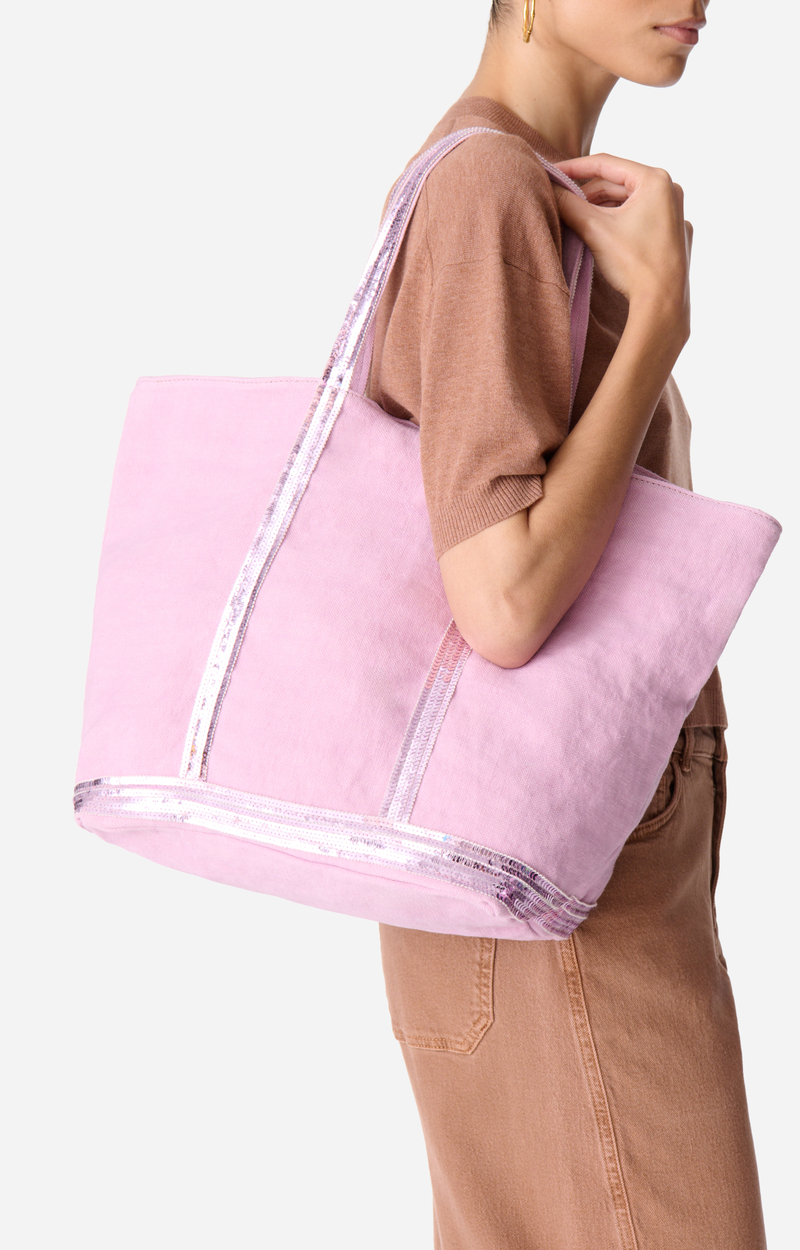 Sac à Main Rétro Fait Main En Dentelle Et Lin - Doré/Rose, Zip, Neuf Sans Étiquette