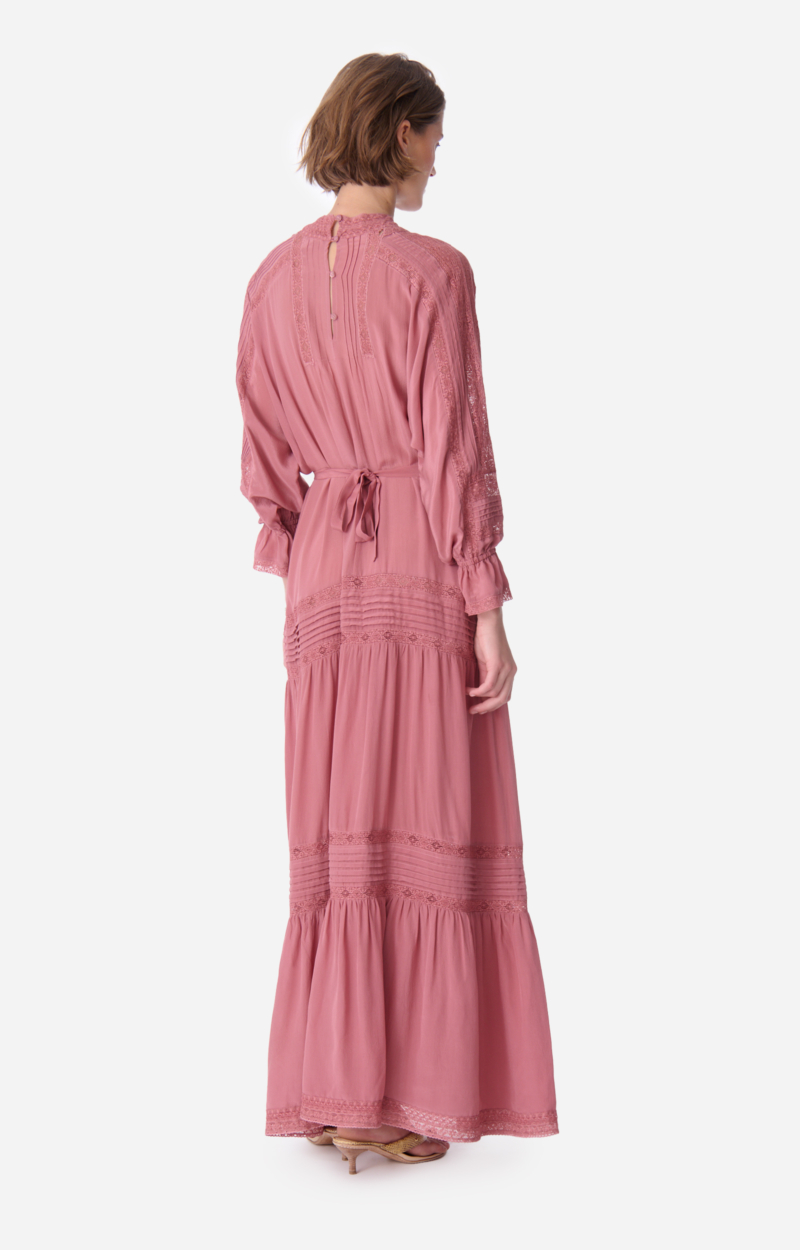 Robe à Volants Vanessa Bruno Athé - Taille 36, En Soie Bleu Et Blanc, Style évasé, Très Bon état