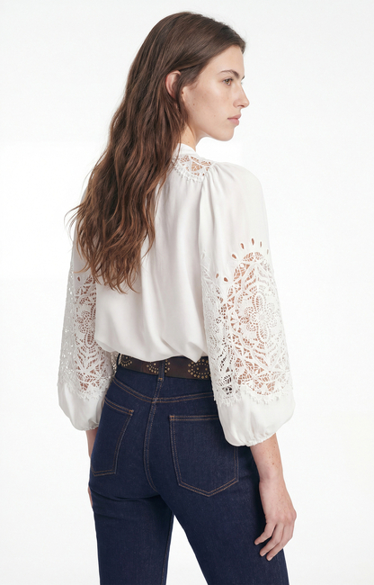 Blouse Vanessa Bruno Taille 40 - Violette En Coton - Très Bon état Peu Portée