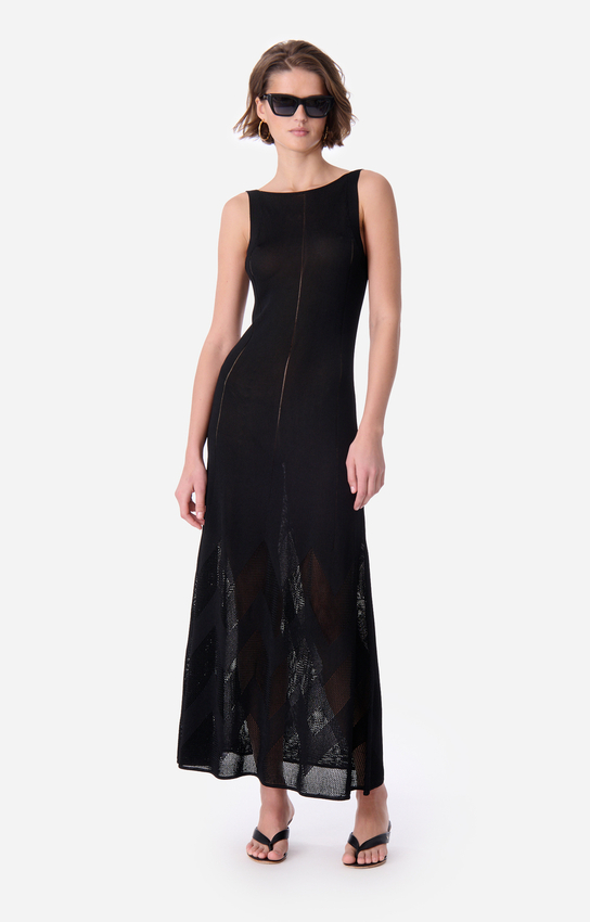 Robe En Velours Vanessa Bruno - Taille 38 Noir - Style A-Line Genou - Occasion Très Bon état