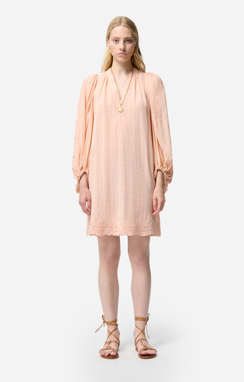 Robe En Velours Vanessa Bruno - Taille 38, Couleur Noire, Longueur Genou - Coupe A-Line - Occasion Très Bon état