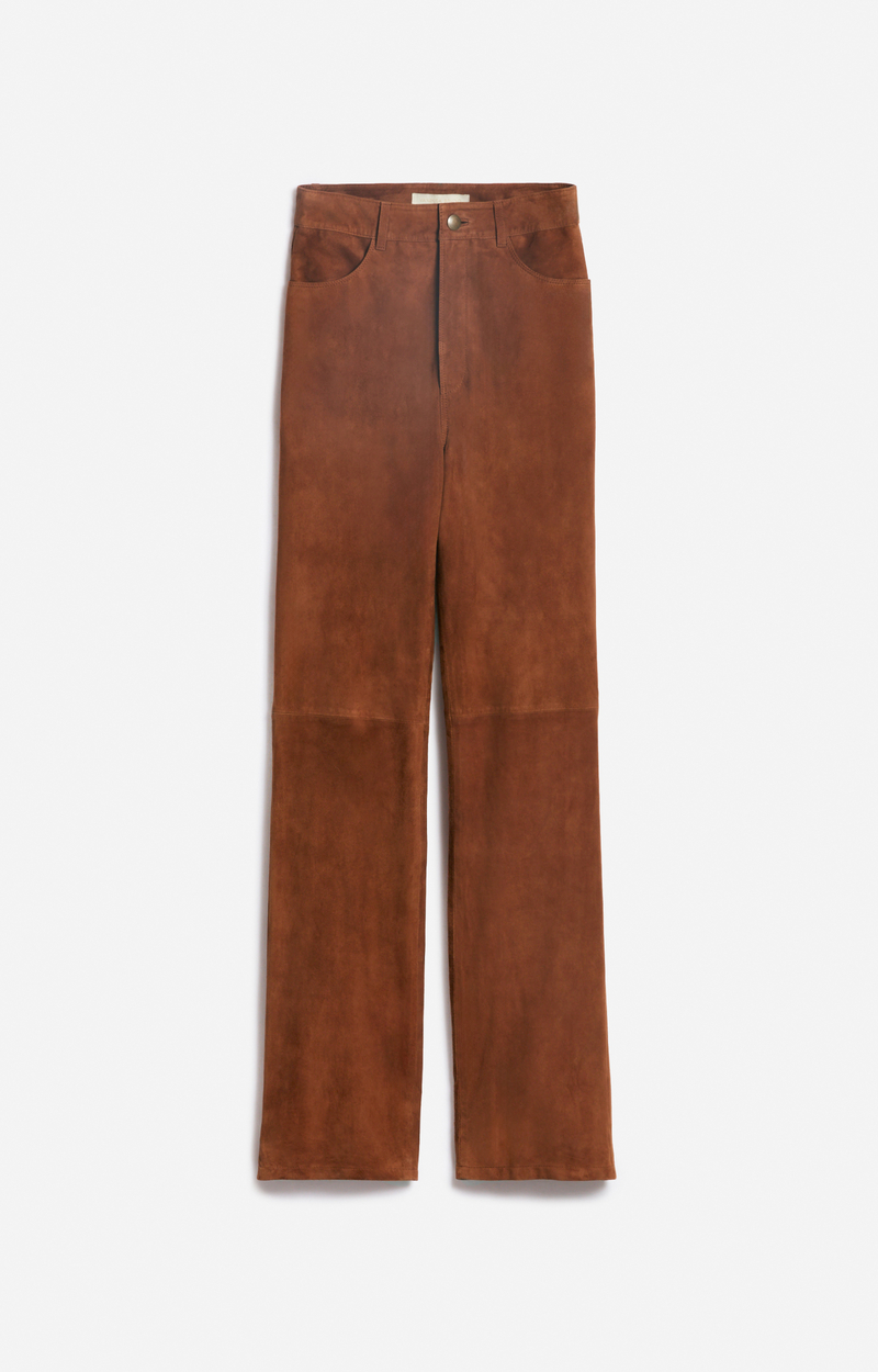 Pantalon Habillé Hettabretz Neuf - 100% Laine, Taille 54 (36 US), Détails Cuir, Italie !