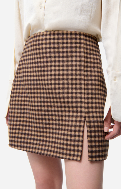 Jupe En Laine Noire Vanessa Bruno Paris - Coupe A-Line Taille 36 - Longueur Sous Le Genou - Occasion Très Bon état - Fabriquée En France