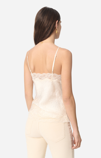 Débardeur Femme Soie Vanessa Bruno Athée - Imprimé Dos, Taille 38, Bleu/gris