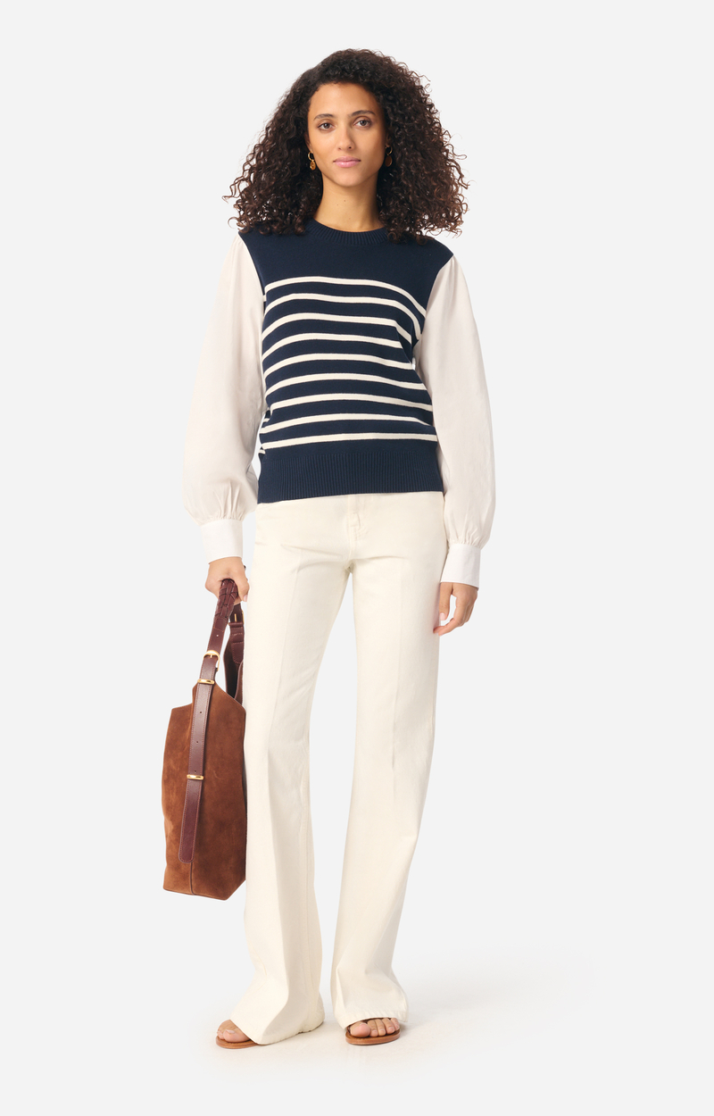 Débardeur Sans Manches Vanessa Bruno - Taille 2 (T2), Couleur Blanc/noir/rouge, Rayonne/nylon, Comme Neuf