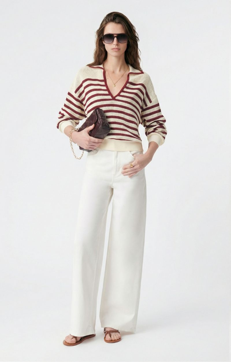 Pull Vanessa Bruno Femme Taupe - Taille S - En Yak, Col V - Occasion Très Bon état